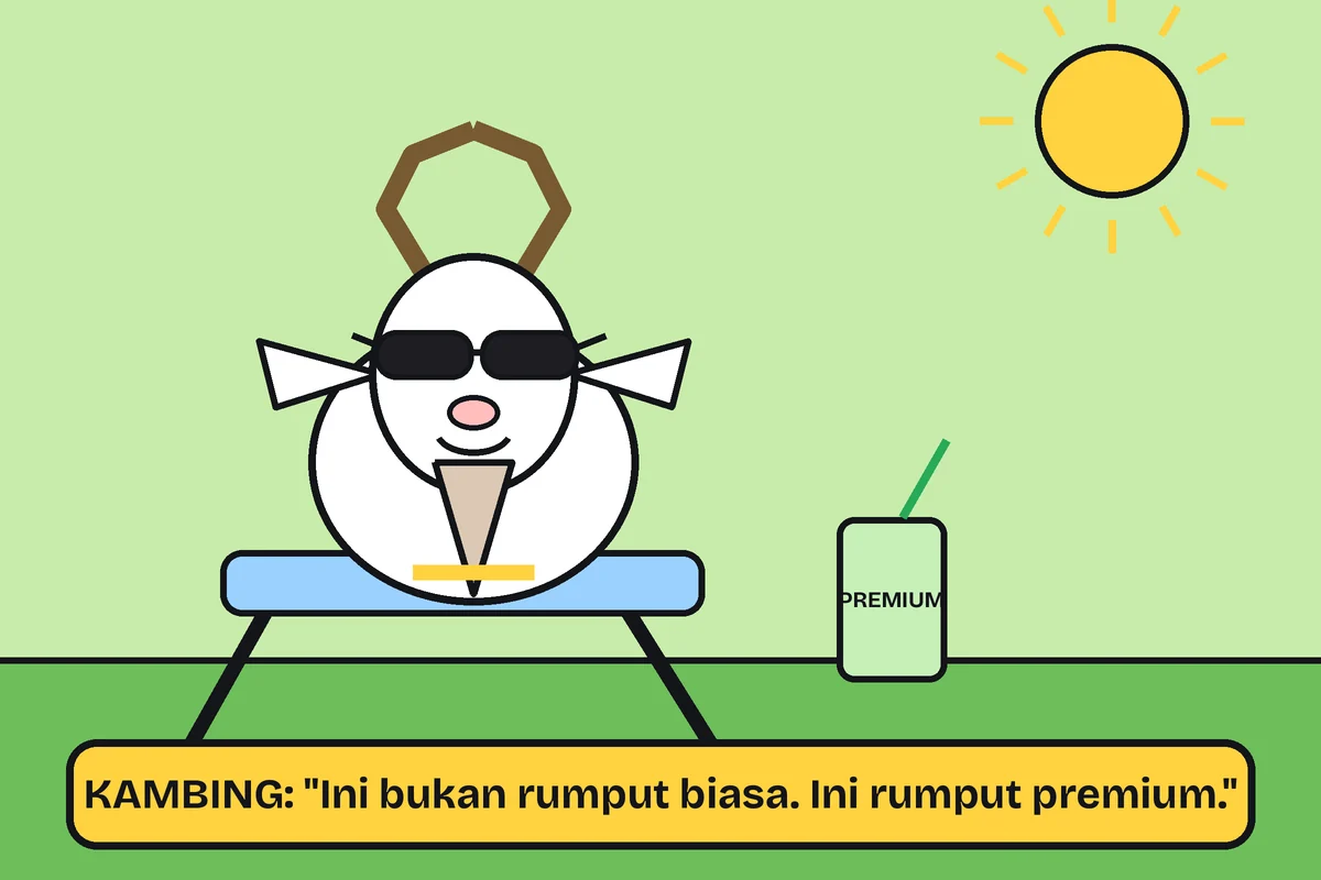 Kambing yang mendadak jadi selebriti